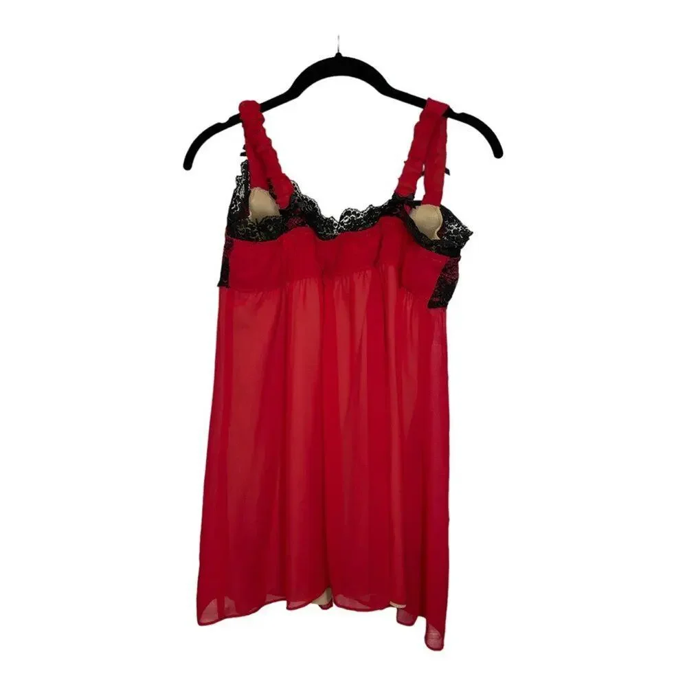 Spanx Bra Women's 32D Red Boudoir Red Negligée Lingerie